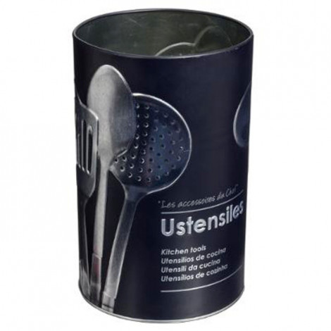 Pot à Ustensiles de Cuisine "Relief II" 17cm Noir|Equipement de Cuisine|Paris Prix