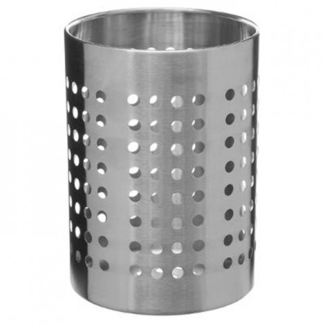 Pot à Ustensiles en Inox "Ajouré" 16cm Argent|Equipement de Cuisine|Paris Prix
