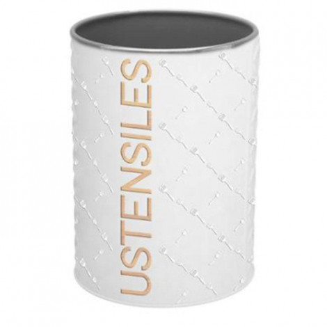 Pot à Ustensiles "Scandi" 17cm Blanc|Equipement de Cuisine|Paris Prix