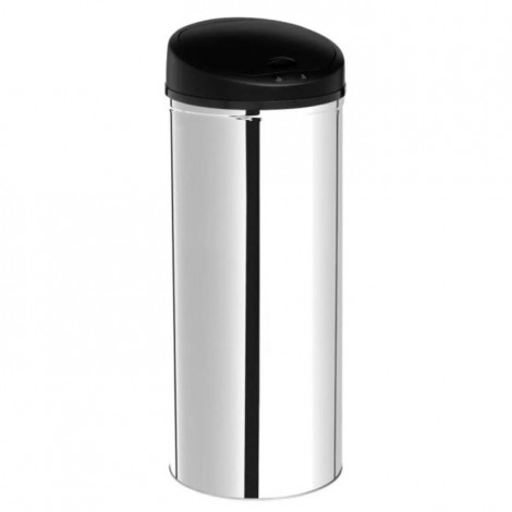 Poubelle de Cuisine en Métal "Sensor" 57L Argent|Equipement de Cuisine|Paris Prix