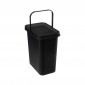 Poubelle en Plastique "Anse" 12L Noir|Equipement de Cuisine|Paris Prix
