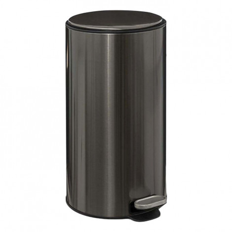 Poubelle de Cuisine en Métal "Delta" 30L Inox Noir|Equipement de Cuisine|Paris Prix