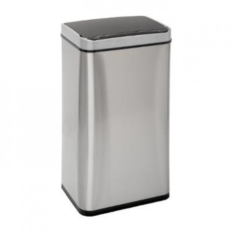 Poubelle en Métal "Sensor" 40L Argent|Equipement de Cuisine|Paris Prix