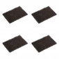 Lot de 4 Filtres à Charbon "Poubelle Safir" 11cm Noir|Equipement de Cuisine|Paris Prix