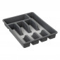 Range-Couverts 5 Compartiments "Anti-dérapant" 36cm Gris|Equipement de Cuisine|Paris Prix