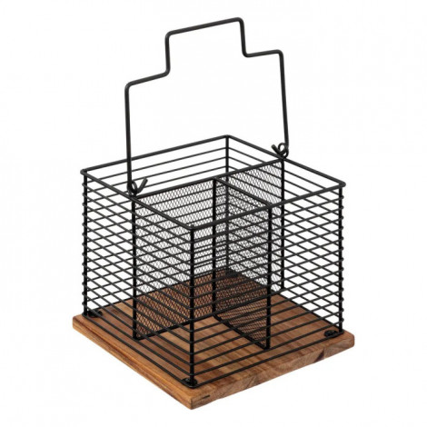 Pot Range-Couverts en Métal "Mauro" 29cm Noir|Equipement de Cuisine|Paris Prix