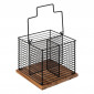 Pot Range-Couverts en Métal "Mauro" 29cm Noir|Equipement de Cuisine|Paris Prix