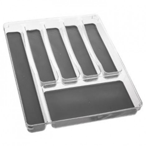 Range-Couverts "6 Compartiments" 40cm Gris|Equipement de Cuisine|Paris Prix