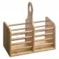 Range-Couverts Bambou "Double" 20cm Naturel|Equipement de Cuisine|Paris Prix