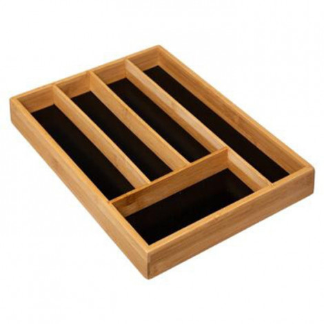 Range-Couverts "Blackbamboo" 34cm Naturel & Noir|Equipement de Cuisine|Paris Prix