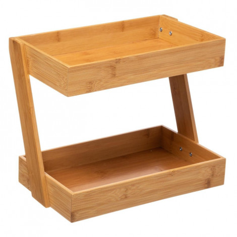 Organiseur 2 Plateaux "Bambou" 31cm Beige|Equipement de Cuisine|Paris Prix