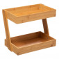 Organiseur 2 Plateaux "Bambou" 31cm Beige|Equipement de Cuisine|Paris Prix