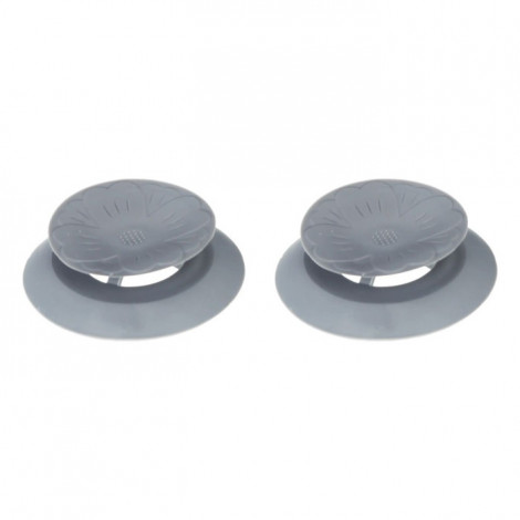 Lot de 2 Bouchons d'Évier "Pluc" 6cm Gris|Equipement de Cuisine|Paris Prix