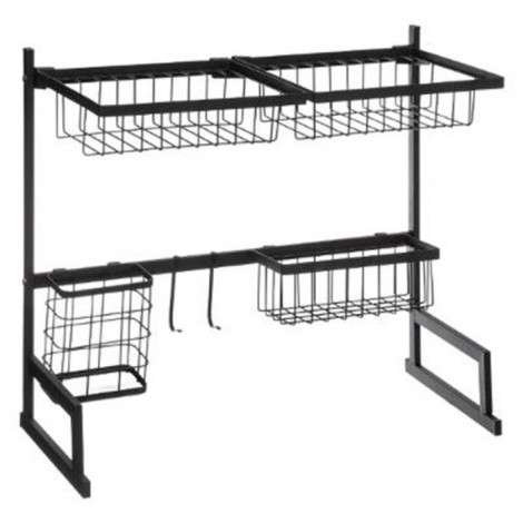 Organisateur d'Évier "Blackmétal" 58cm Noir|Equipement de Cuisine|Paris Prix