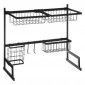 Organisateur d'Évier "Blackmétal" 58cm Noir|Equipement de Cuisine|Paris Prix