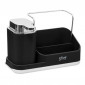 Distributeur de Savon & Organisateur d'Évier "Néo" 21cm Noir|Equipement de Cuisine|Paris Prix