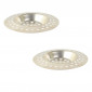 Lot de 2 Grilles d'Évier & Lavabo "Inox" 7cm Gris|Equipement de Cuisine|Paris Prix