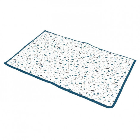 Tapis Vaisselle "Terrazzo" 35x45cm Blanc & Bleu|Equipement de Cuisine|Paris Prix