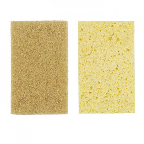 Lot de 2 Éponges Naturelles "Fibres" 11cm Jaune|Entretien de la Maison|Paris Prix