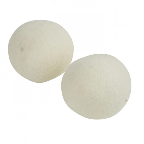 Lot de 2 Balles de Séchage "Laine" 7cm Blanc|Entretien de la Maison|Paris Prix