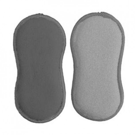 Lot de 3 Éponges 2 Faces "Micro" 18cm Gris|Entretien de la Maison|Paris Prix