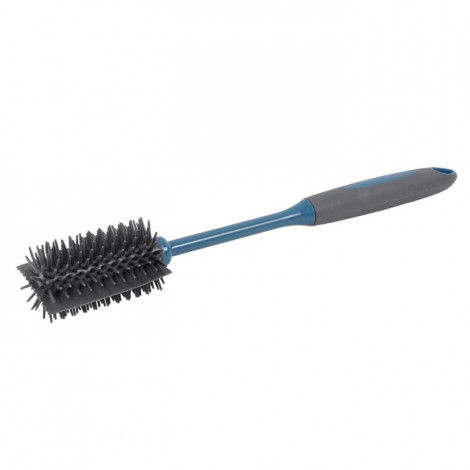 Goupillon Bouteille "Bicolore" 26cm Anthracite & Bleu Paon|Entretien de la Maison|Paris Prix