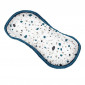 Lot de 3 Éponges Microfibre "Terrazzo" 18cm Blanc & Bleu|Entretien de la Maison|Paris Prix