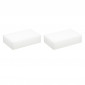 Lot de 2 Éponges "Magiques" 10cm Blanc|Entretien de la Maison|Paris Prix