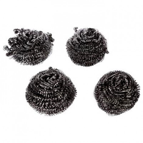Lot de 4 Tampons à Récurer "Boule" 6cm Gris|Entretien de la Maison|Paris Prix