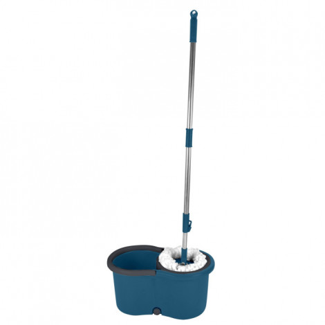 Balai Essorage & Seau "Auto" 12,5L Anthracite & Bleu Paon|Entretien de la Maison|Paris Prix