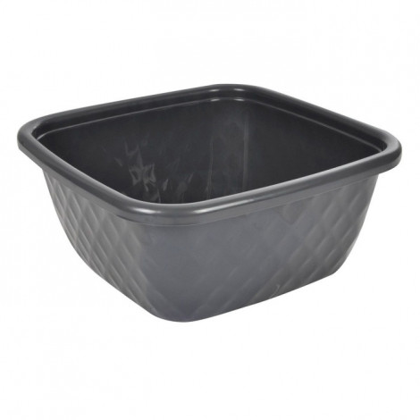 Bassine Carrée "Diamant" 9L Anthracite|Entretien de la Maison|Paris Prix
