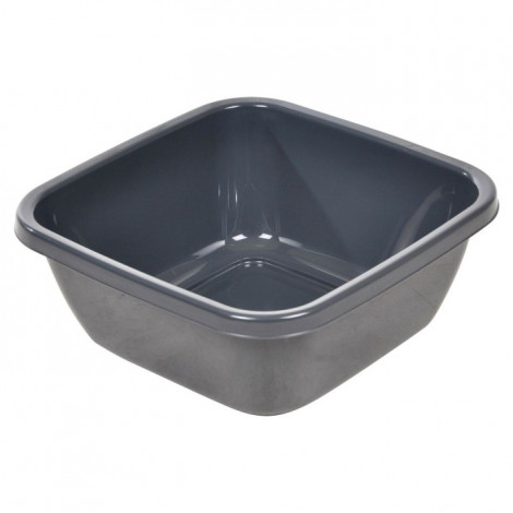 Bassine Carrée "Bassin" 15L Anthracite|Entretien de la Maison|Paris Prix
