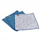 Lot de 3 Chiffons "Terrazzo" 30x30cm Blanc & Bleu|Entretien de la Maison|Paris Prix