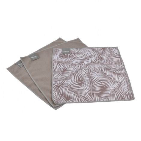 Lot de 3 Chiffons "Végétal" 30x30cm Naturel|Entretien de la Maison|Paris Prix