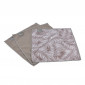 Lot de 3 Chiffons "Végétal" 30x30cm Naturel|Entretien de la Maison|Paris Prix