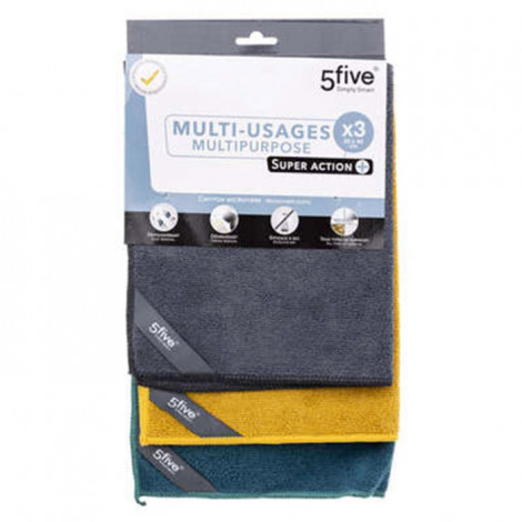 Lot de 3 Chiffons "Microfibre" 30x40cm Multicolore|Entretien de la Maison|Paris Prix