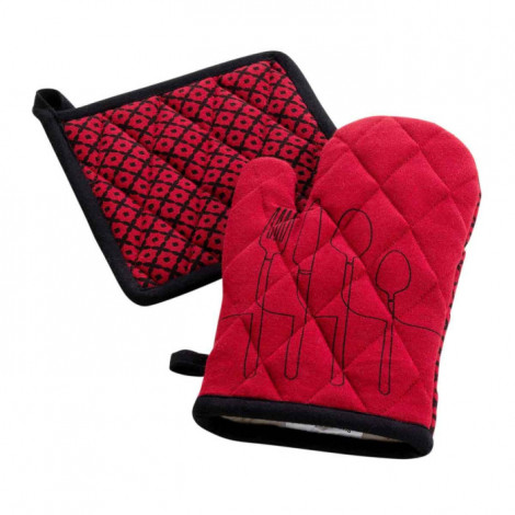 Gant & Manique Coton "Cuisiline" 28cm Bordeaux|Linge de Cuisine|Paris Prix