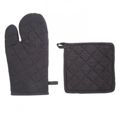 Gant & Manique de Cuisine "Coton" 33cm Gris Foncé|Linge de Cuisine|Paris Prix