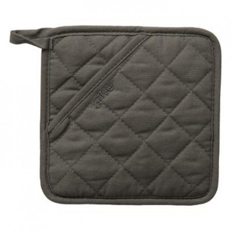 Manique de Cuisine "Tissu & Silicone" 18cm Gris|Linge de Cuisine|Paris Prix