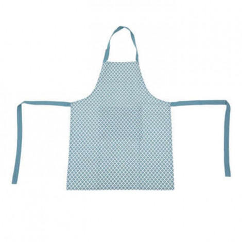Tablier de Cuisine Imprimé "Tikal" 80cm Bleu Canard|Linge de Cuisine|Paris Prix