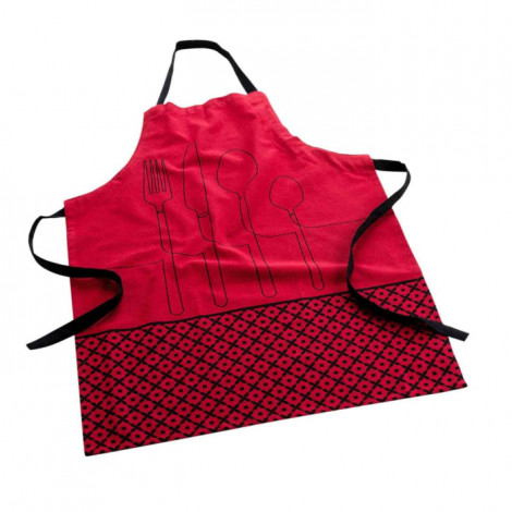 Tablier en Coton Recyclé "Cuisiline" 84cm Bordeaux|Linge de Cuisine|Paris Prix