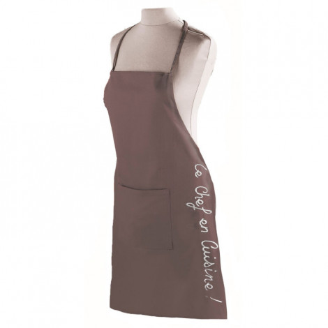 Tablier de Cuisine "Cuistot" 84cm Taupe|Linge de Cuisine|Paris Prix