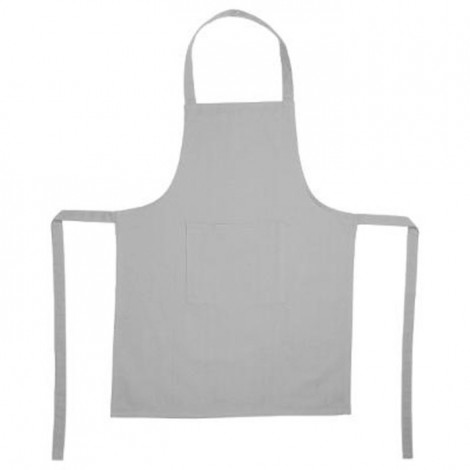 Tablier de Cuisine "Coton" 80cm Gris Clair|Linge de Cuisine|Paris Prix