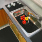 Tapis Multi-Usage en PVC "Tubulo" 43x65cm Anthracite|Linge de Cuisine|Paris Prix