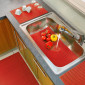 Tapis Multi-Usage en PVC "Tubulo" 43x65cm Rouge|Linge de Cuisine|Paris Prix