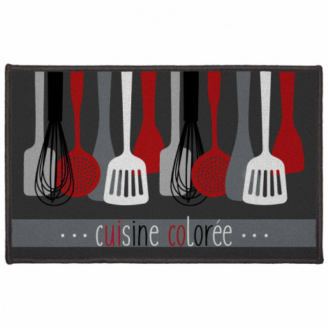 Tapis de Cuisine "Cuisinette" 50x80cm Gris|Linge de Cuisine|Paris Prix