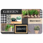 Tapis de Cuisine Mousse "Green Bistrot" 45x75cm Multicolore|Linge de Cuisine|Paris Prix