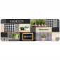 Tapis de Cuisine Mousse "Green Bistrot" 45x120cm Multicolore|Linge de Cuisine|Paris Prix