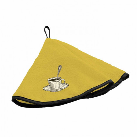 Essuie Main en Éponge "Tasse" 60cm Jaune|Linge de Cuisine|Paris Prix
