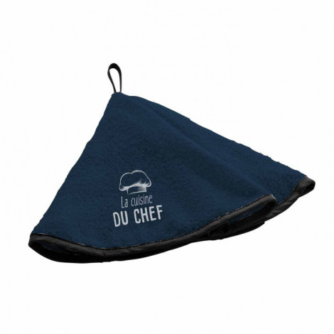 Essuie Main en Éponge "Toque" 60cm Bleu Marine|Linge de Cuisine|Paris Prix